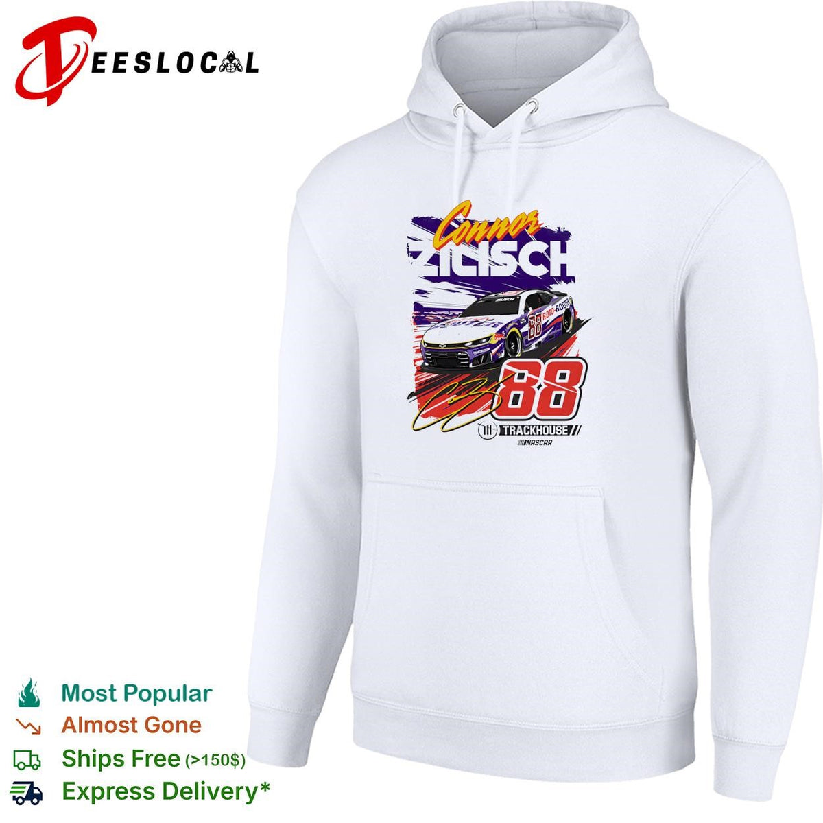 Connor Zilisch 88 Trackhouse NASCAR retro graphic shirt