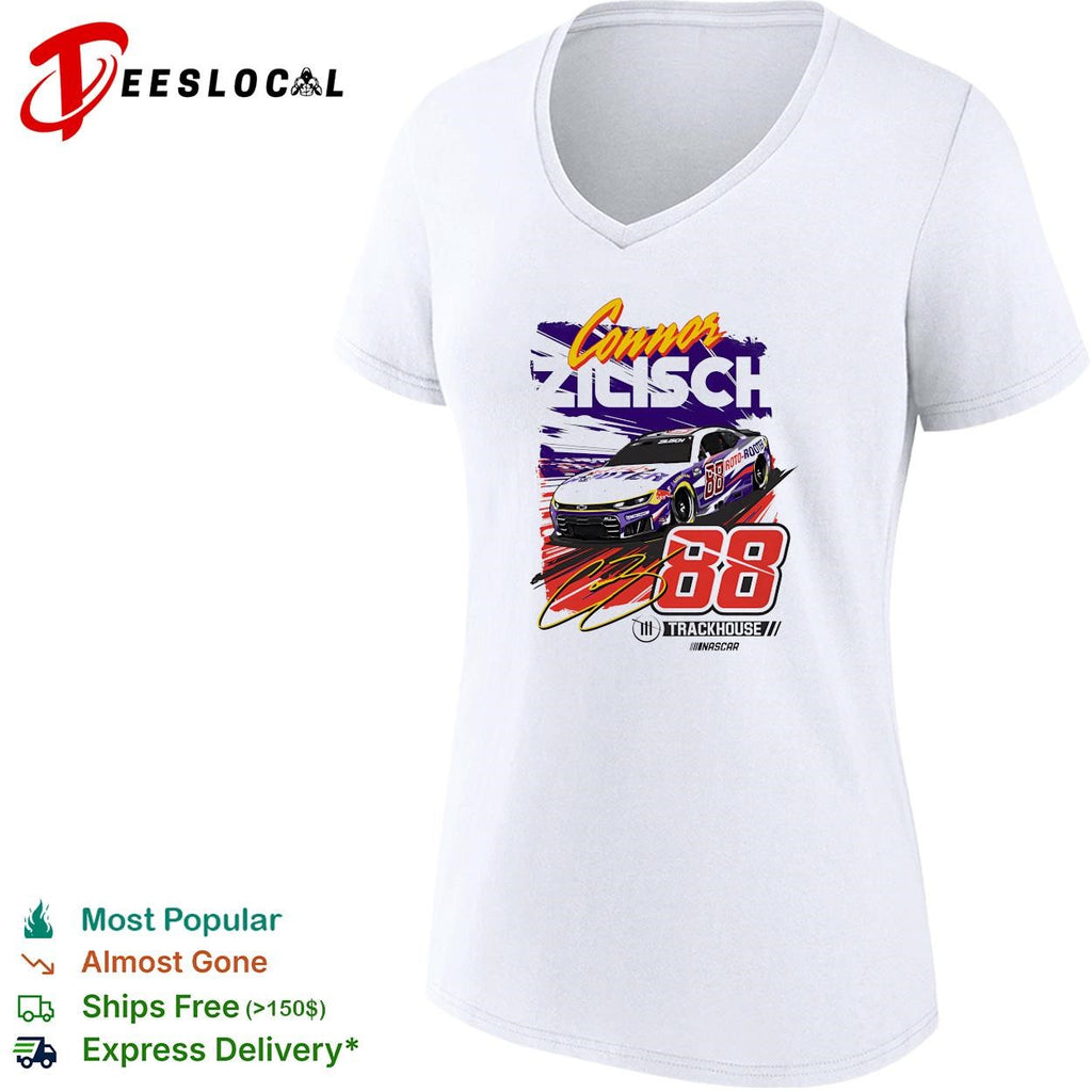 Connor Zilisch 88 Trackhouse NASCAR retro graphic shirt