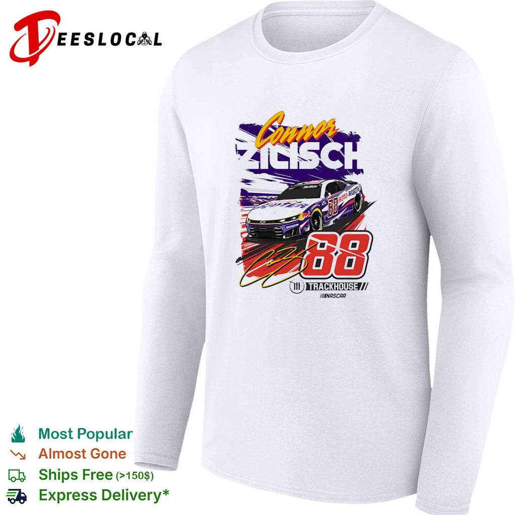 Connor Zilisch 88 Trackhouse NASCAR retro graphic shirt