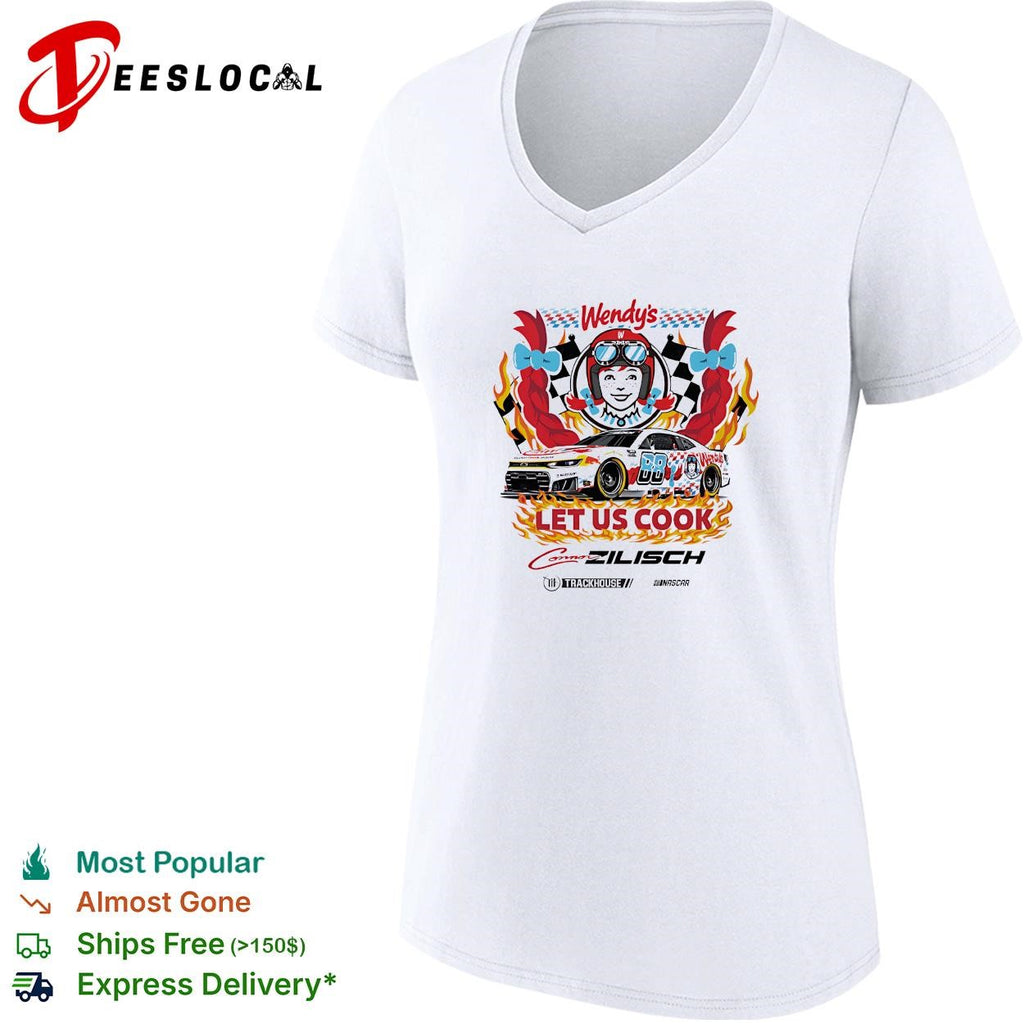 Connor Zilisch 88 Wendy’s let us cook Trackhouse NASCAR shirt