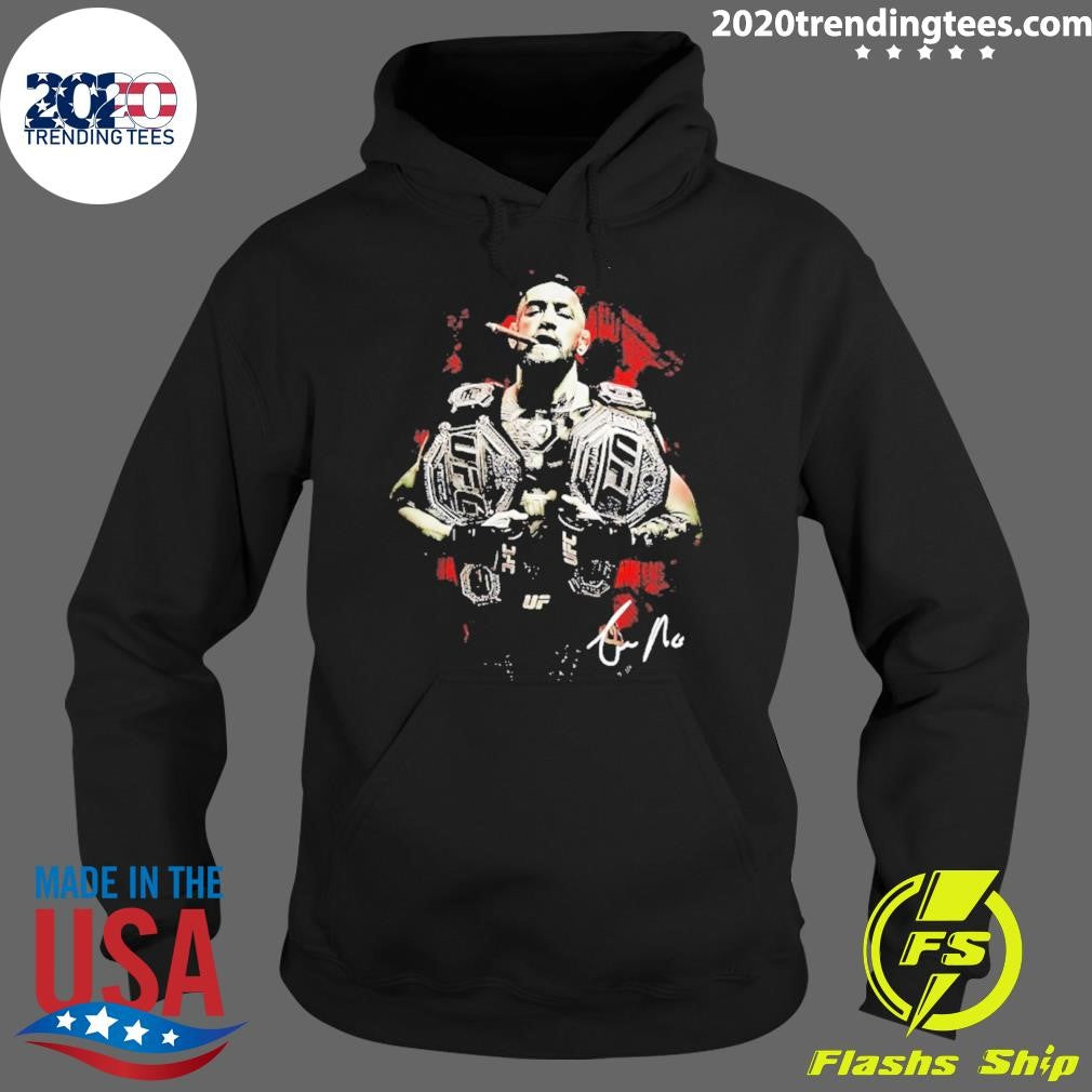 Conor Mcgregor Cigar Ufc Champions Signature Shirt