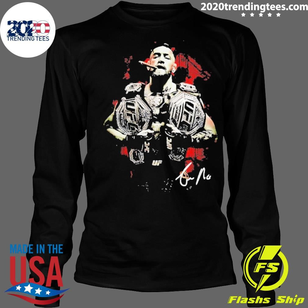 Conor Mcgregor Cigar Ufc Champions Signature Shirt