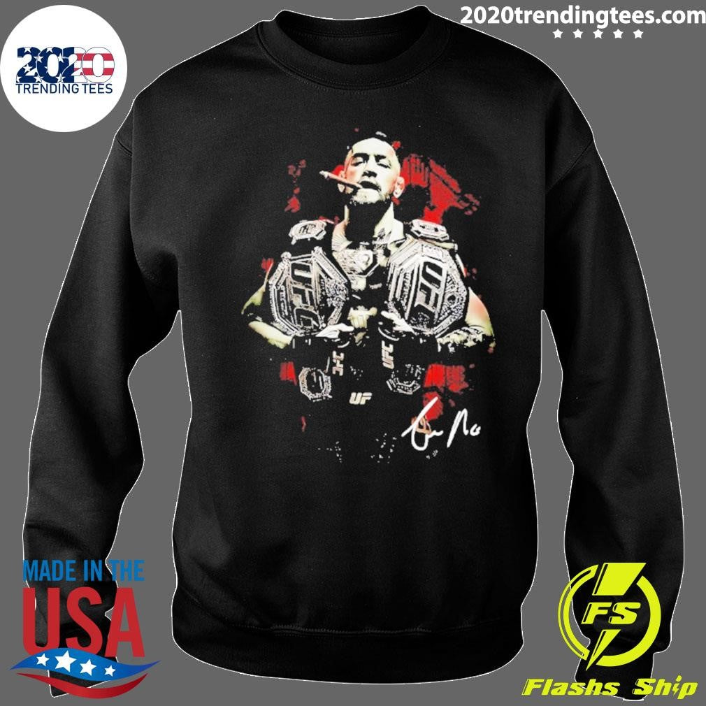 Conor Mcgregor Cigar Ufc Champions Signature Shirt