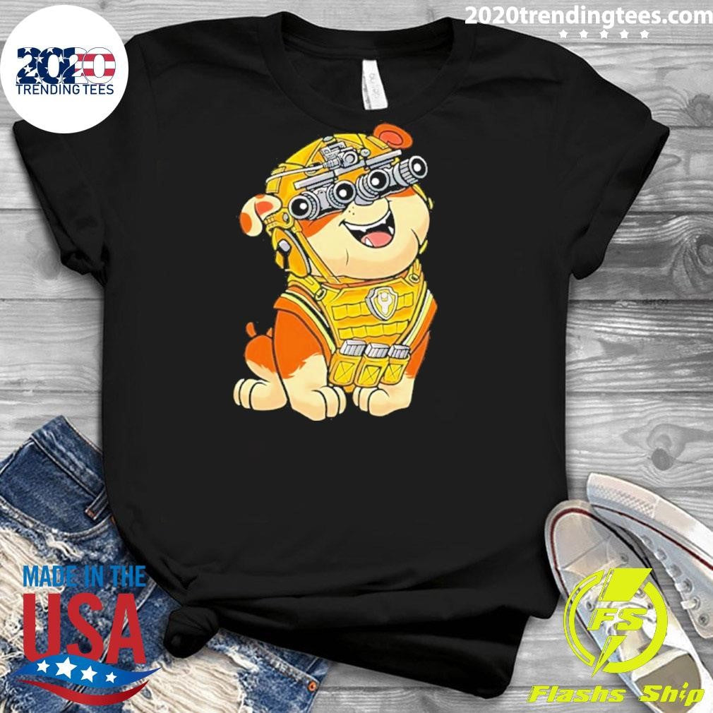 Construction Dog Cartoon Shirt