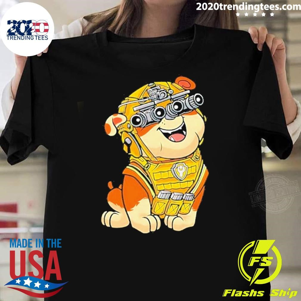 Construction Dog Cartoon Shirt