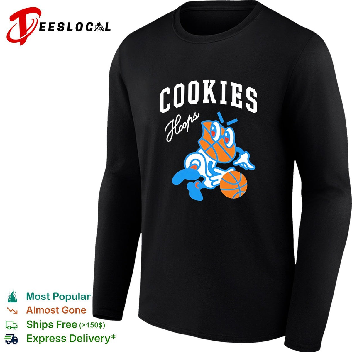 Cookies Hoops basketball mascot shirt