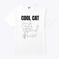 Cool Cat And Skateboard T Shirt