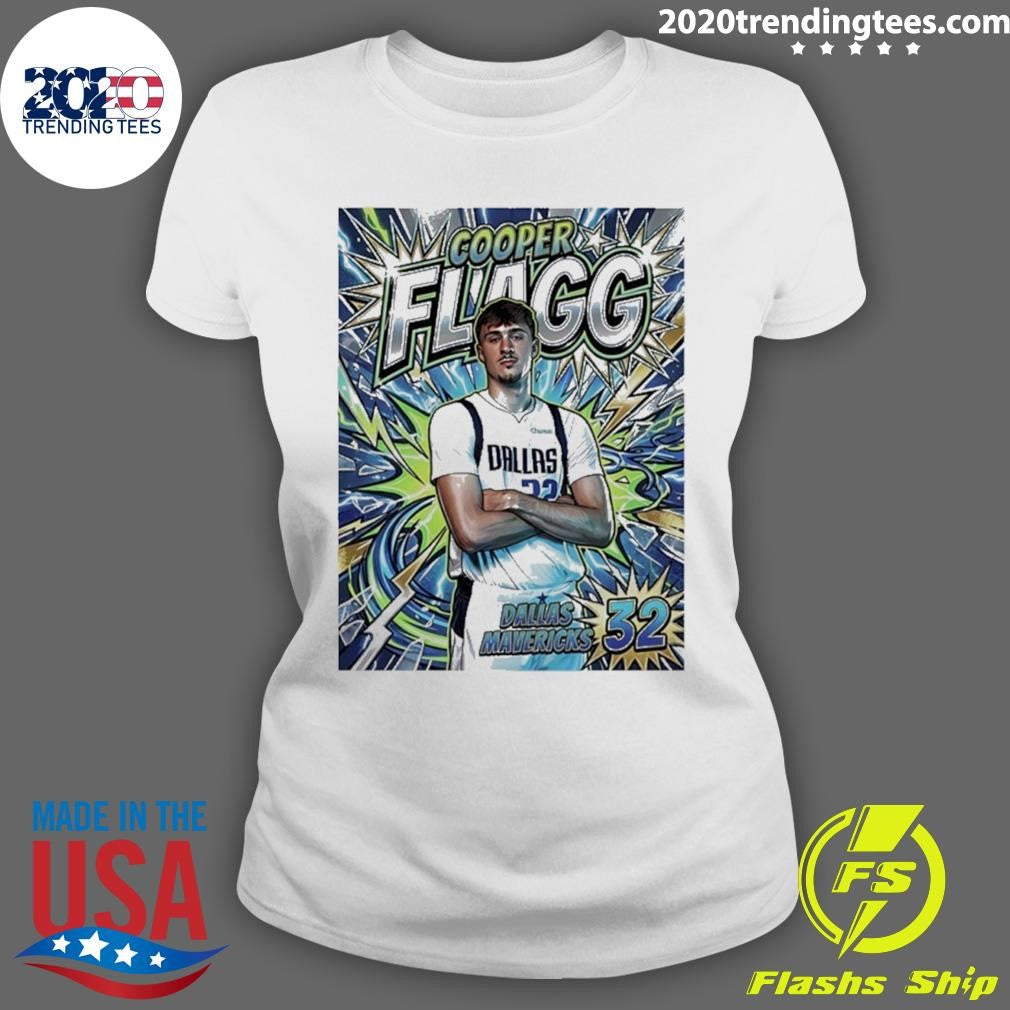 Cooper Flagg 32 Dallas Mavericks Cooper Comic Style Shirt