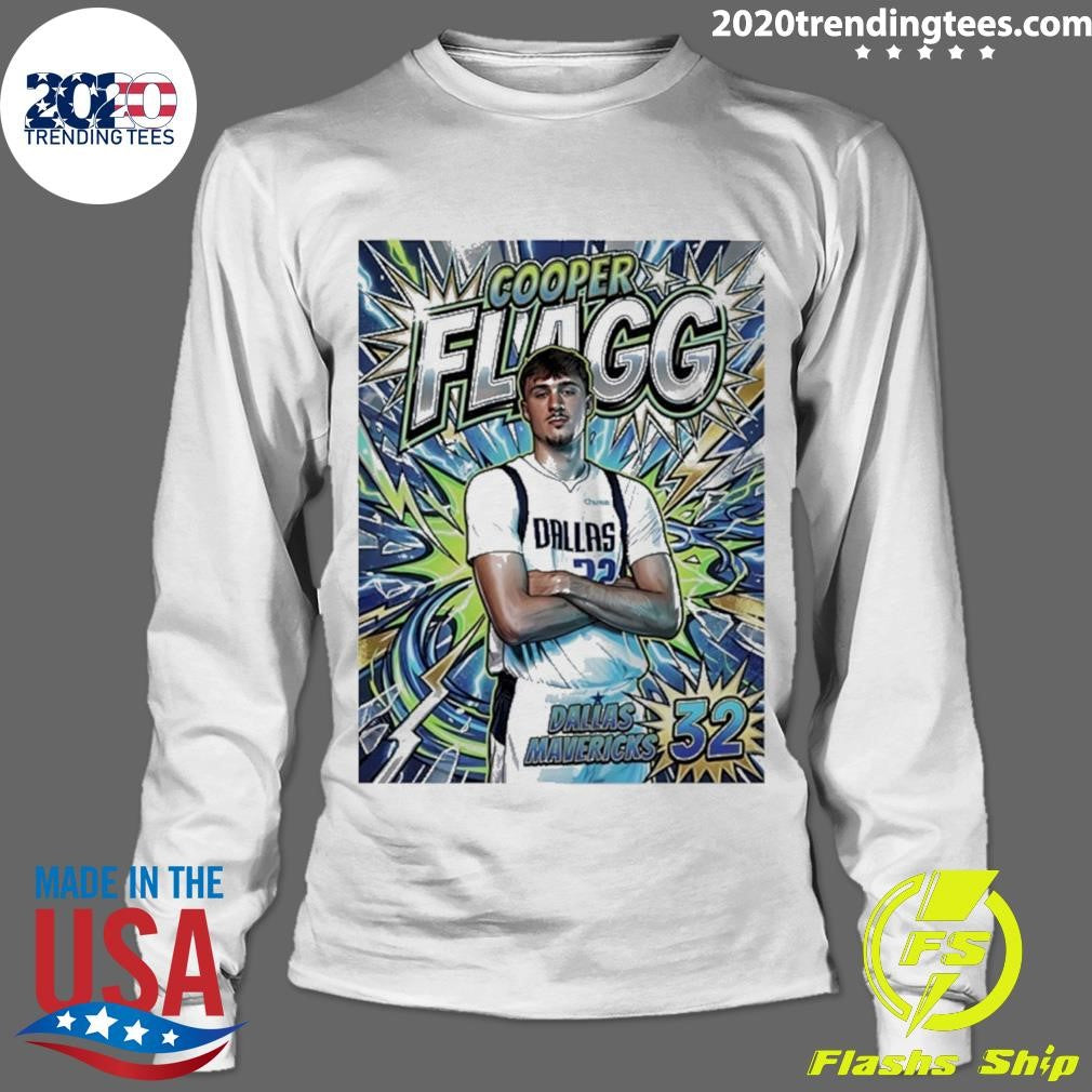 Cooper Flagg 32 Dallas Mavericks Cooper Comic Style Shirt