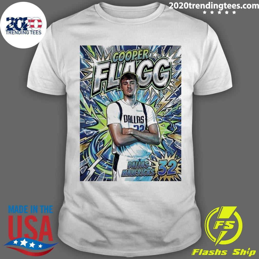 Cooper Flagg 32 Dallas Mavericks Cooper Comic Style Shirt