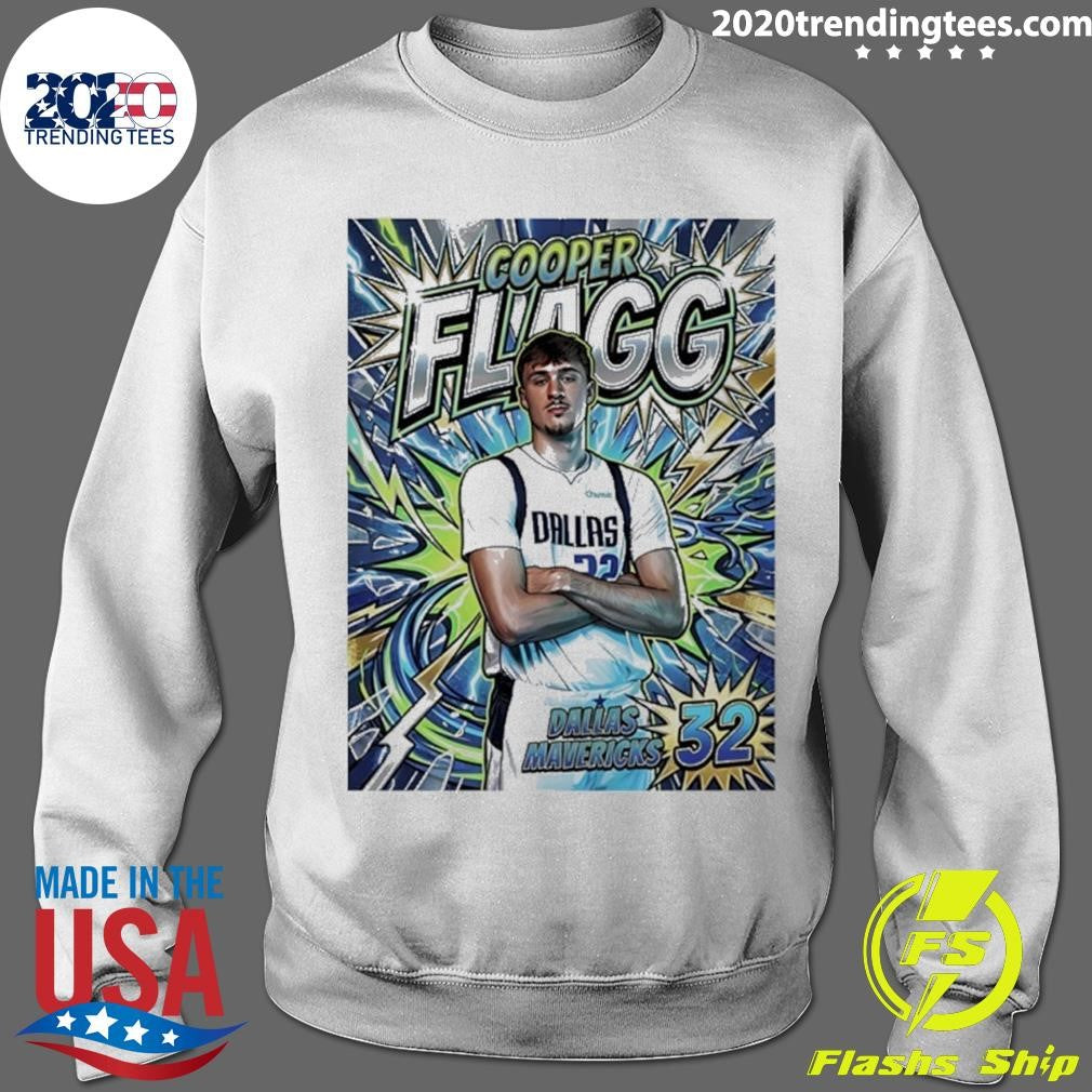 Cooper Flagg 32 Dallas Mavericks Cooper Comic Style Shirt