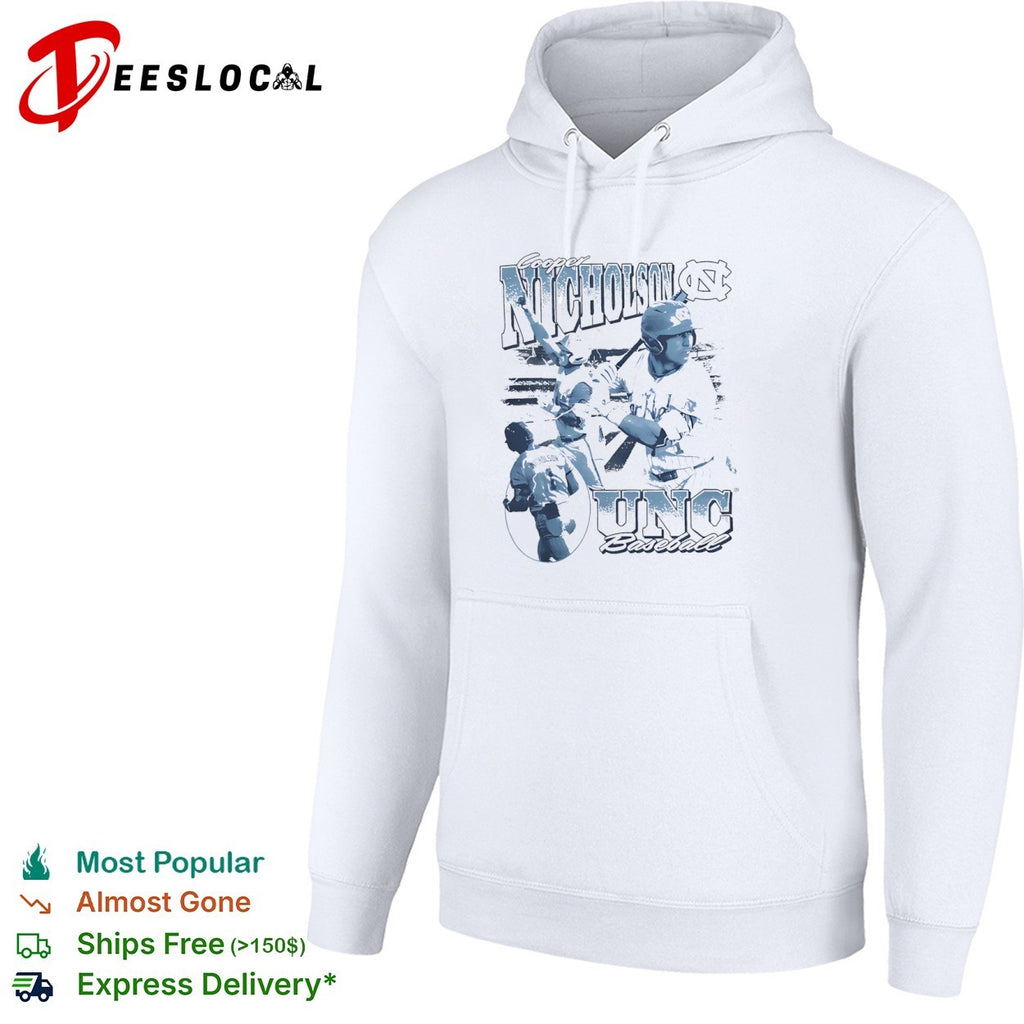 Cooper Nicholson UNC player collage baseball shirt