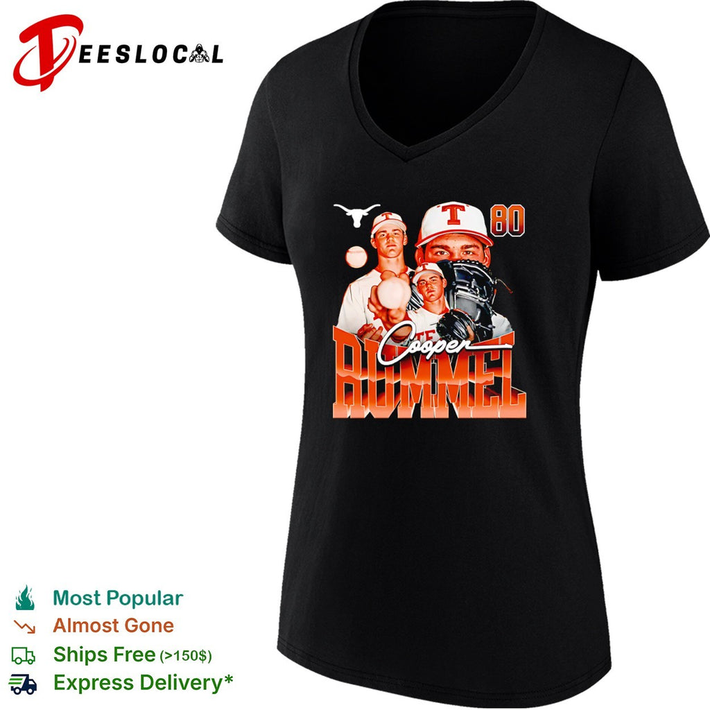 Cooper Rummel Texas Longhorns 80 NCAA Baseball Player Shirt