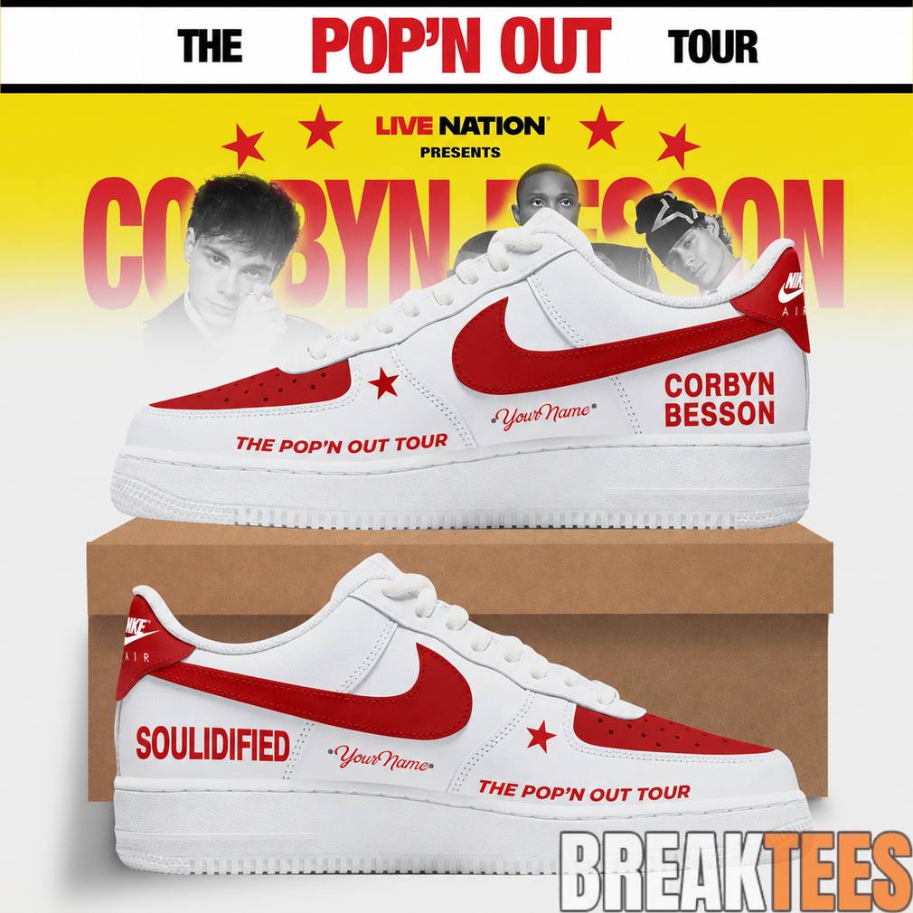 Corbyn Besson x Soulidified The Pop’n Out Tour 2026 Custom Air Force 1 Shoes