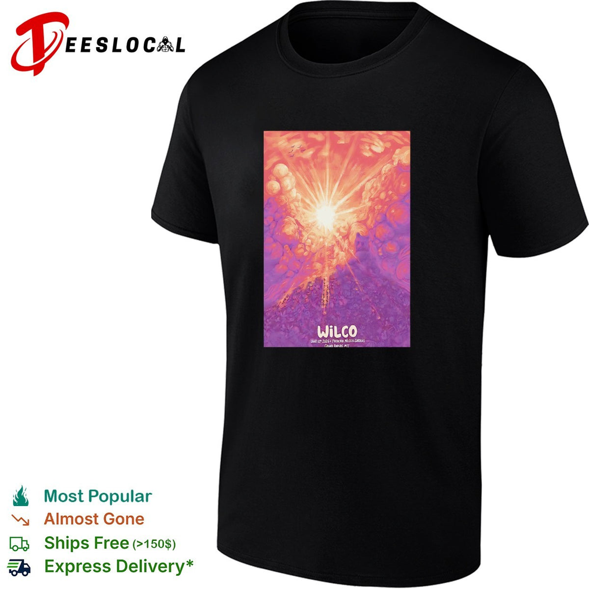 Cosmic explosion burst concert psychedelic framed poster art shirt