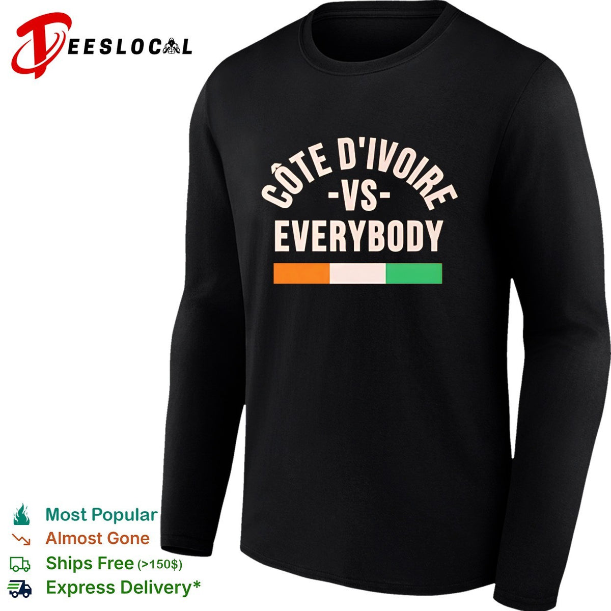 Cote d’Ivoire vs everybody flag soccer pride shirt