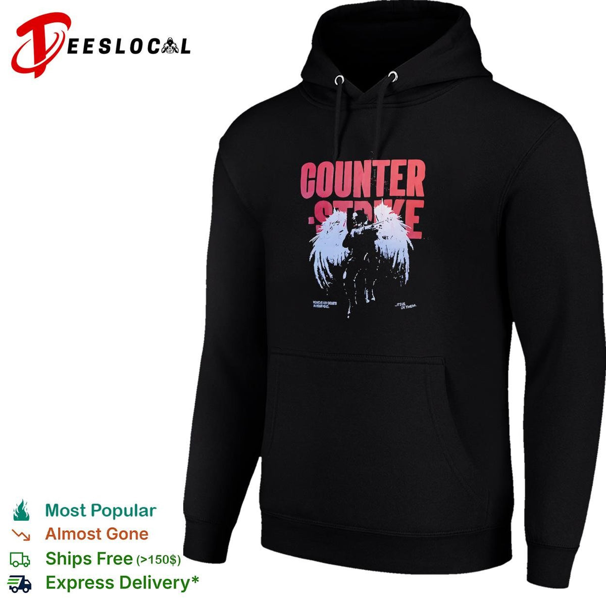 Counter Strike remove any doubts in your head its us or them graphic cotton shirt