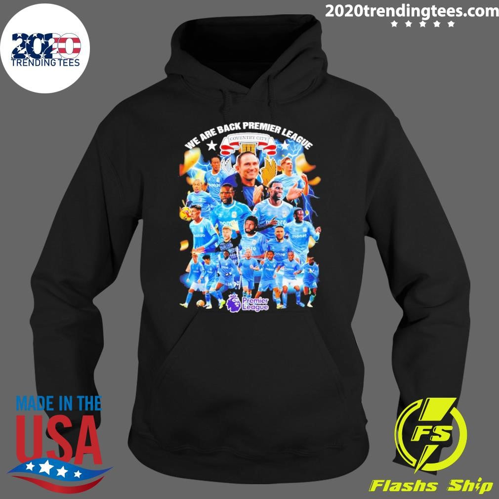 Coventry City Fc We Are Back Premier League Logo Poster Shirt