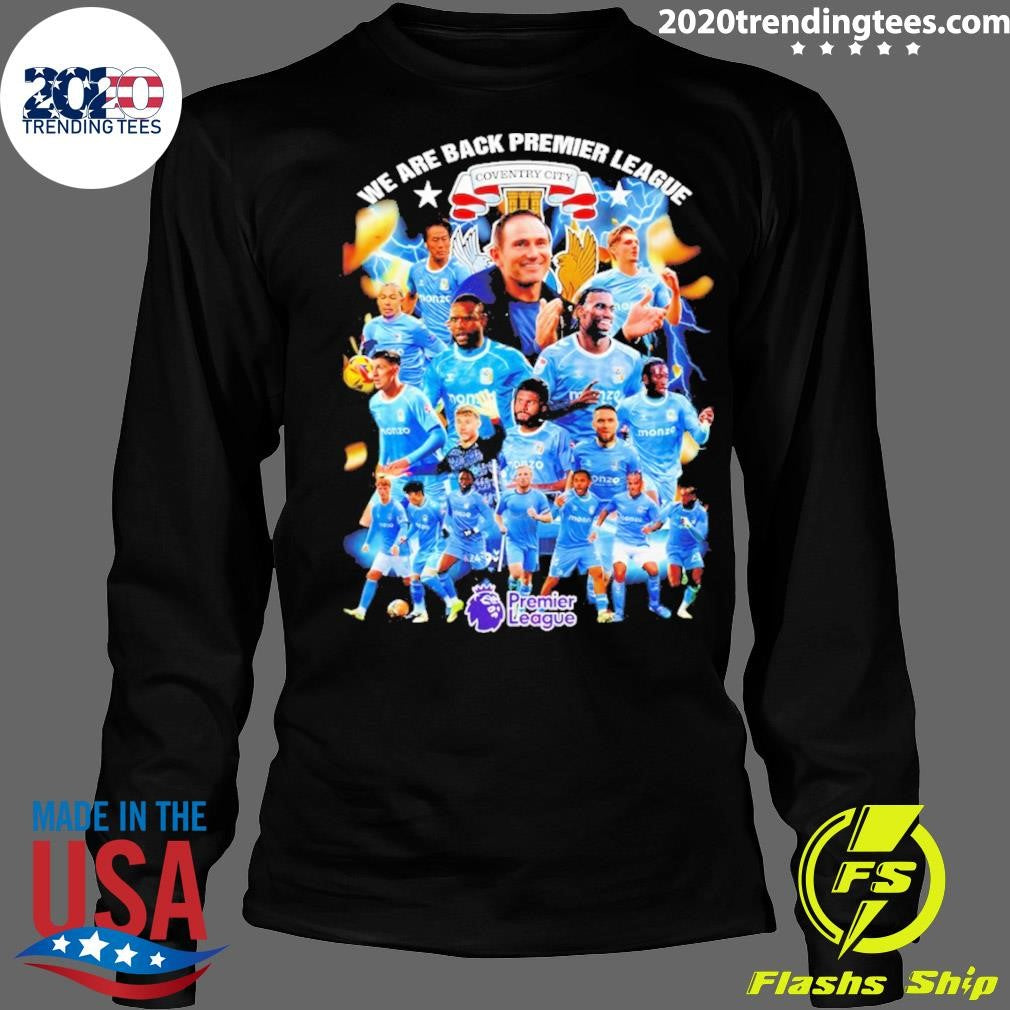 Coventry City Fc We Are Back Premier League Logo Poster Shirt