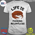 Crab Smoking Life Is Fucking Relentless Graphic Shirt