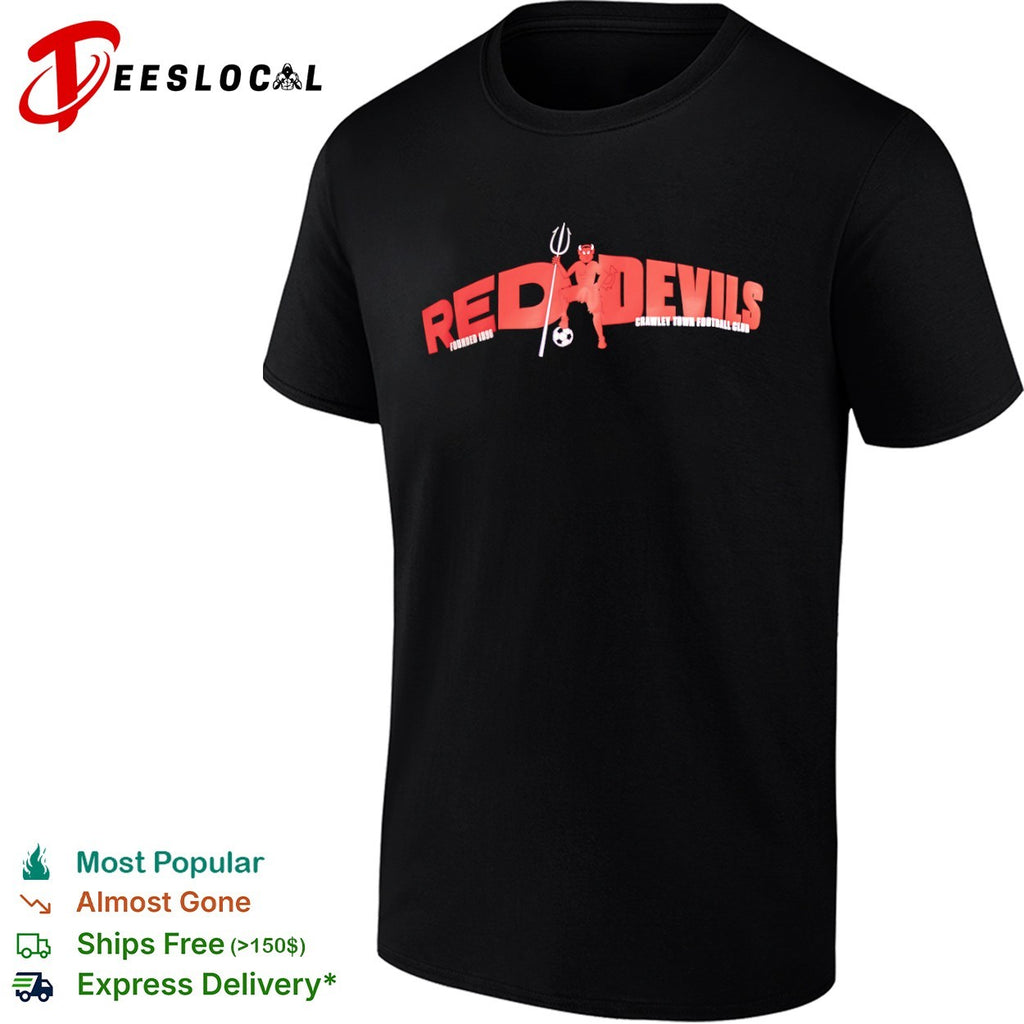 Crawley Town Football Club Red Devils Founded 1896 shirt