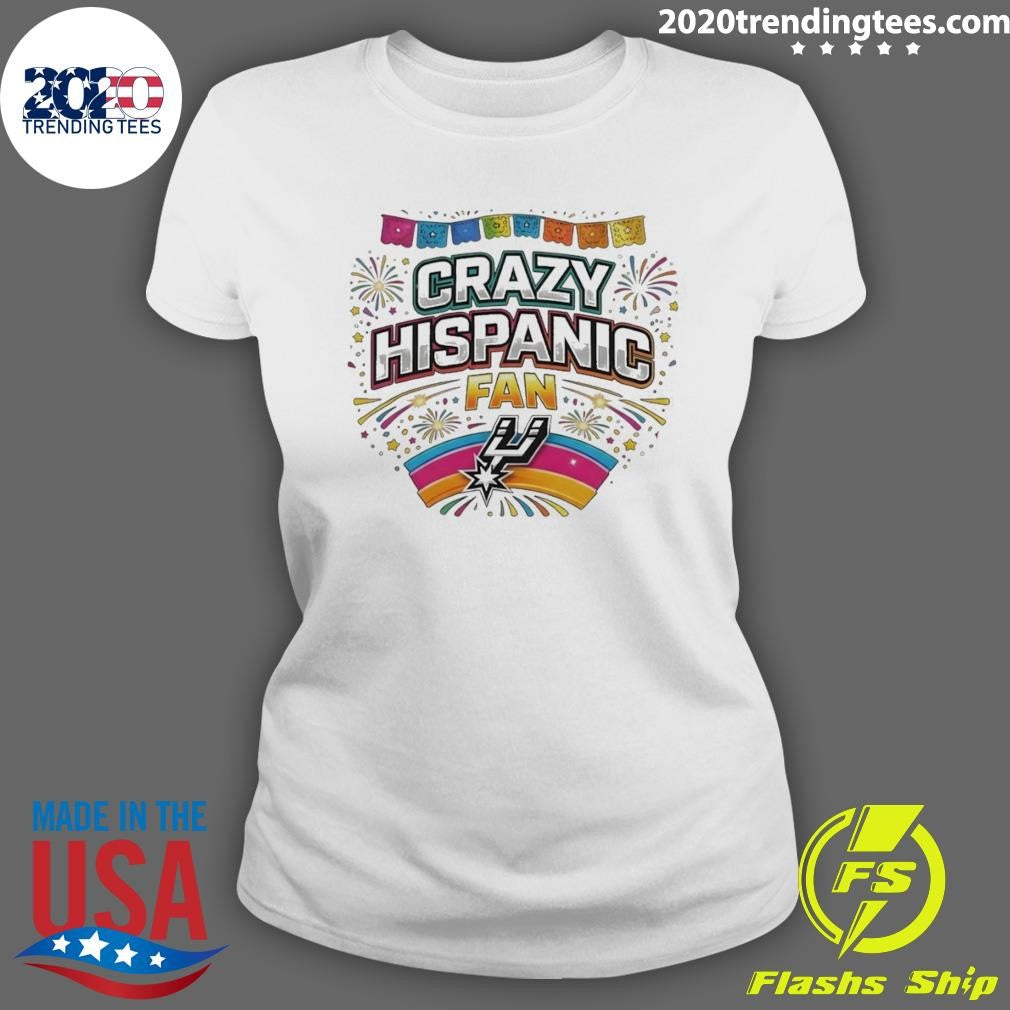 Crazy Hispanic Spurs Fan Basketball Game Day 2026 Shirt