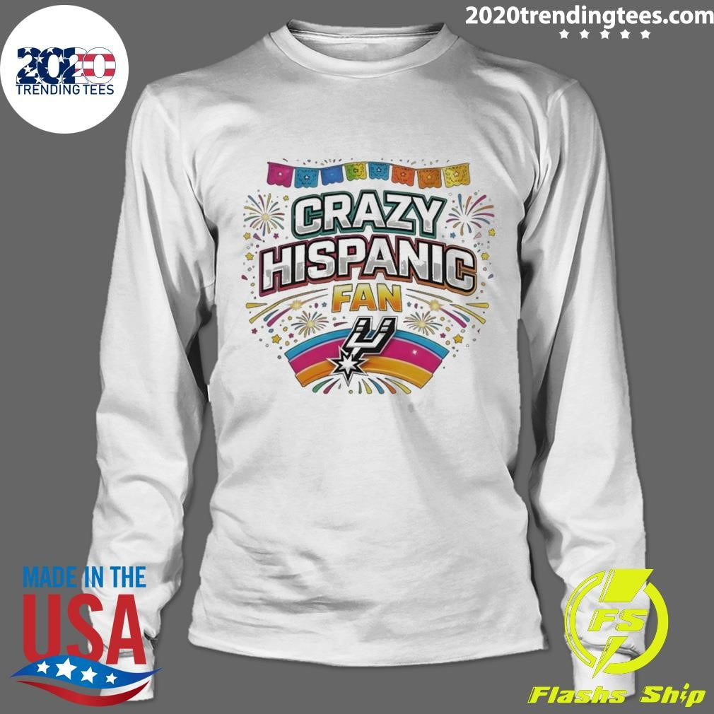 Crazy Hispanic Spurs Fan Basketball Game Day 2026 Shirt