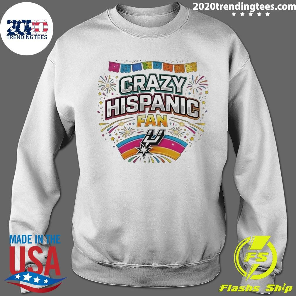 Crazy Hispanic Spurs Fan Basketball Game Day 2026 Shirt
