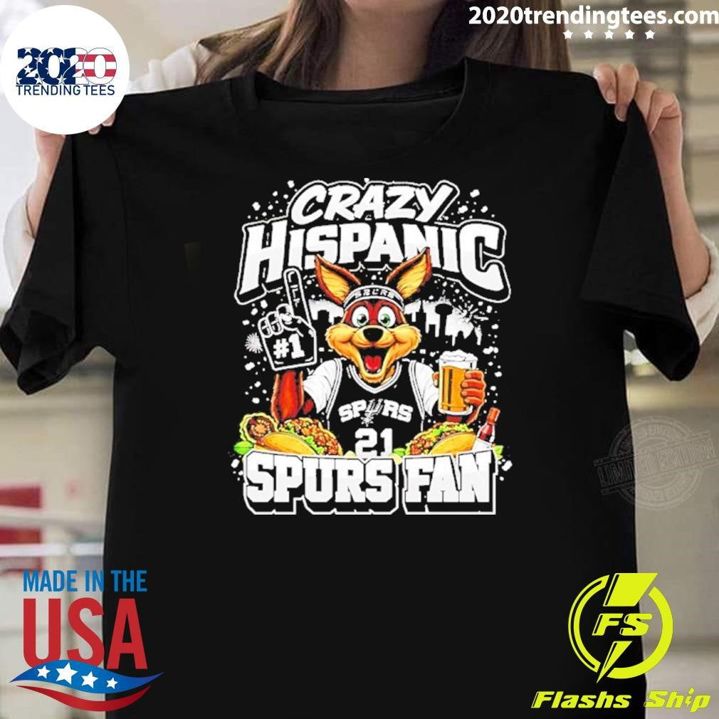 Crazy Hispanic Spurs Fan Mascot Shirt