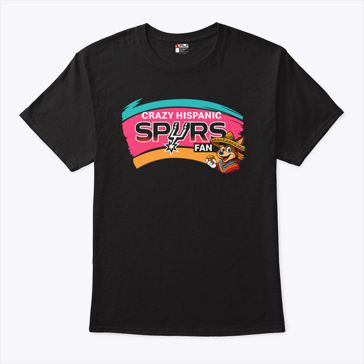 Crazy Hispanic Spurs Fan T Shirt