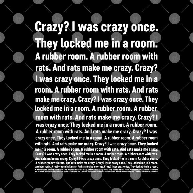 Crazy I Was Crazy Once They Locked Me In A Room T Shirt