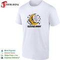 Crescent moon face God I just want to wake up stars quote white shirt