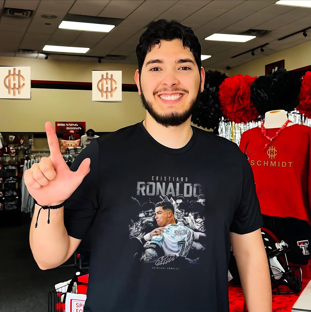 Cristiano Ronaldo on the back signature vintage shirt