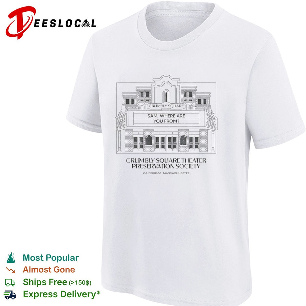 Crumbly Square Theater Sam Where Are You From Strobe Reading Light Angry Goose shirt