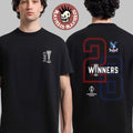 Crystal Palace 2026 UEFA Conference League Winners 26 Two Sided Black T-Shirt