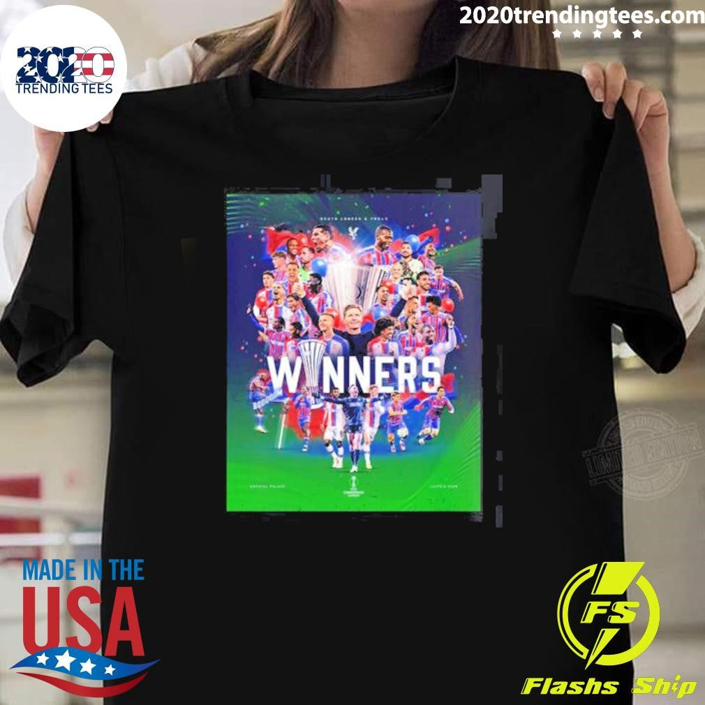 Crystal Palace FC 2026 Leipzig UEFA Conference League Champions Winners South London And Proud Shirt