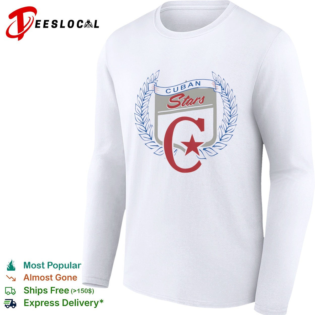 Cuban Stars star wreath shirt