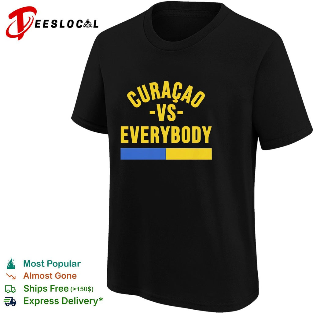 Curacao vs everybody flag soccer pride shirt