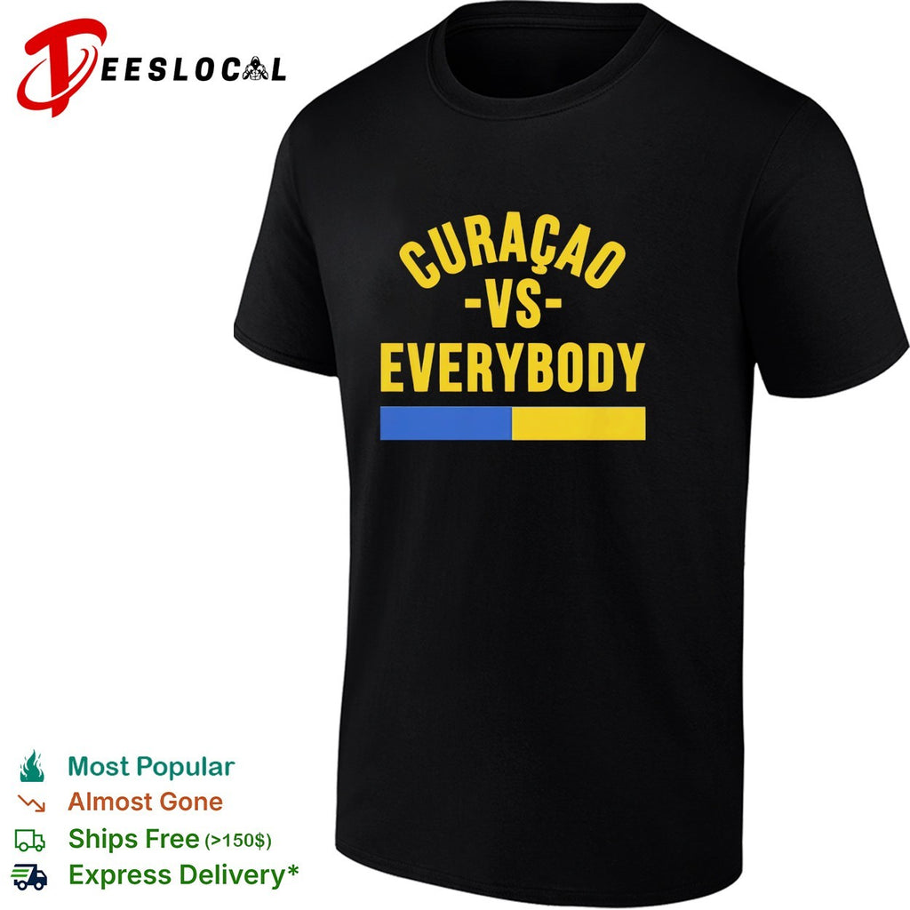 Curacao vs everybody flag soccer pride shirt