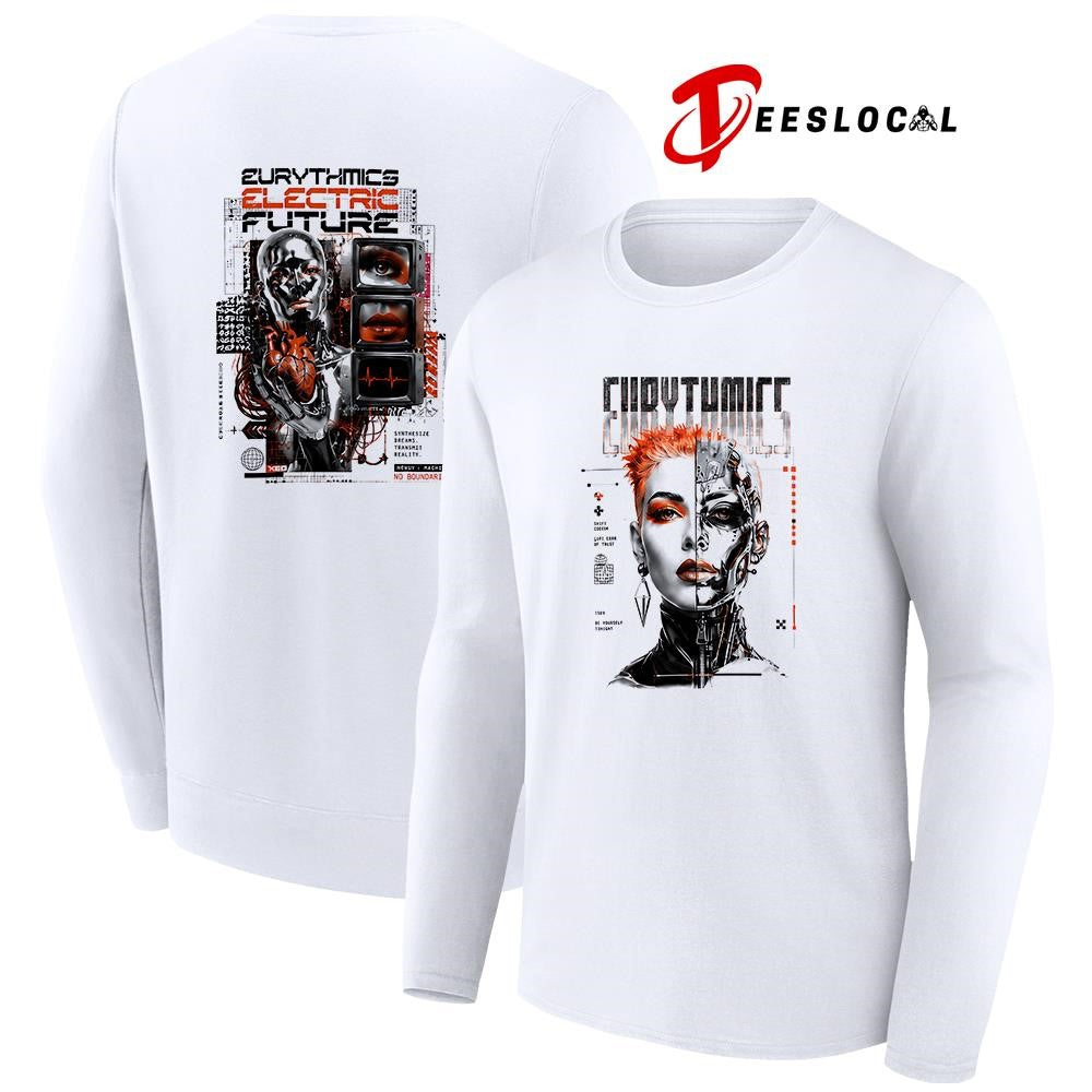 Cury Tumics eurythmics electric future graphic shirt