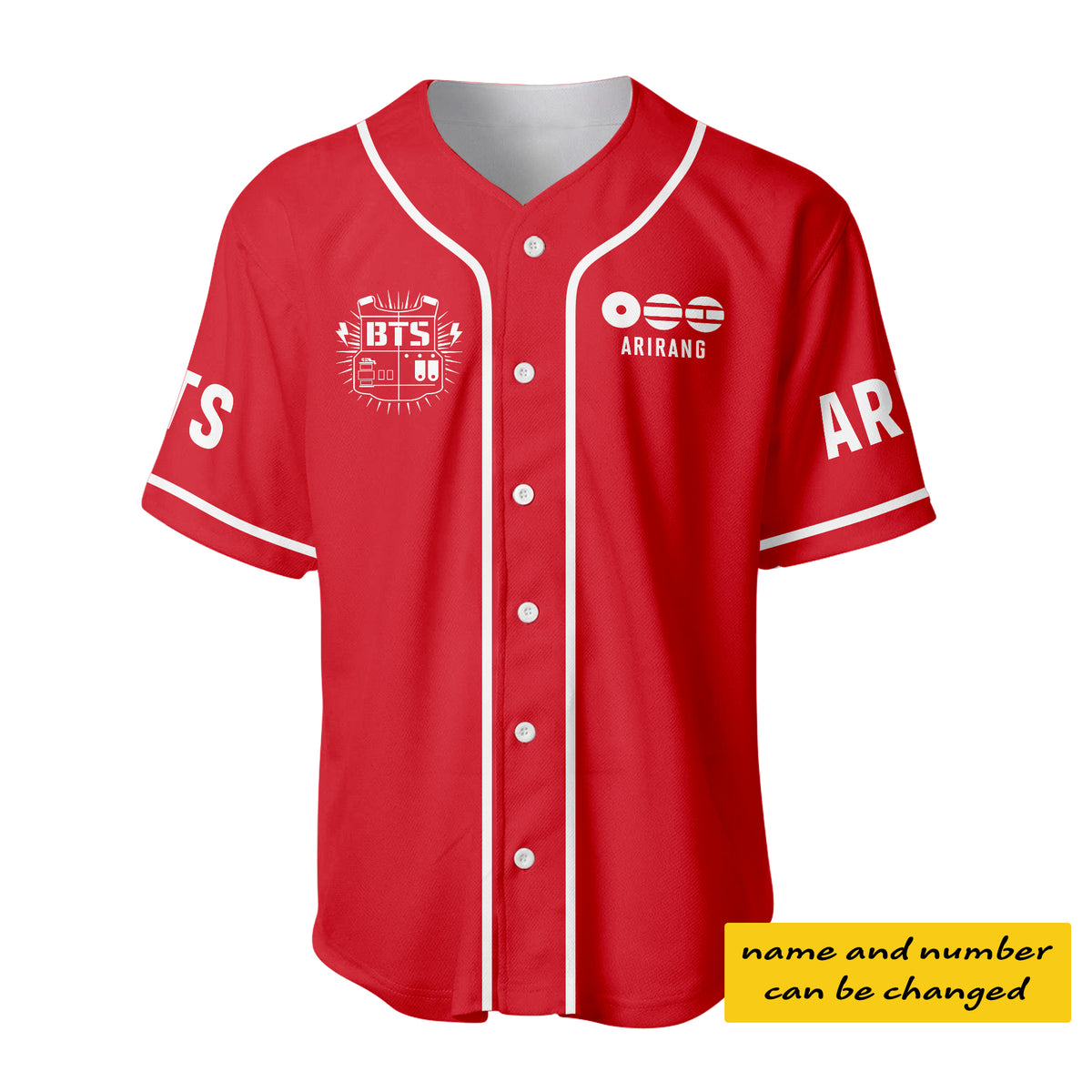 Custom BTS Members Baseball Jersey
