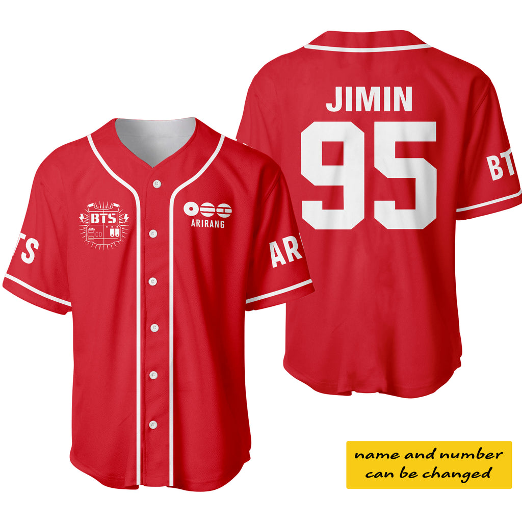 Custom BTS Members Baseball Jersey