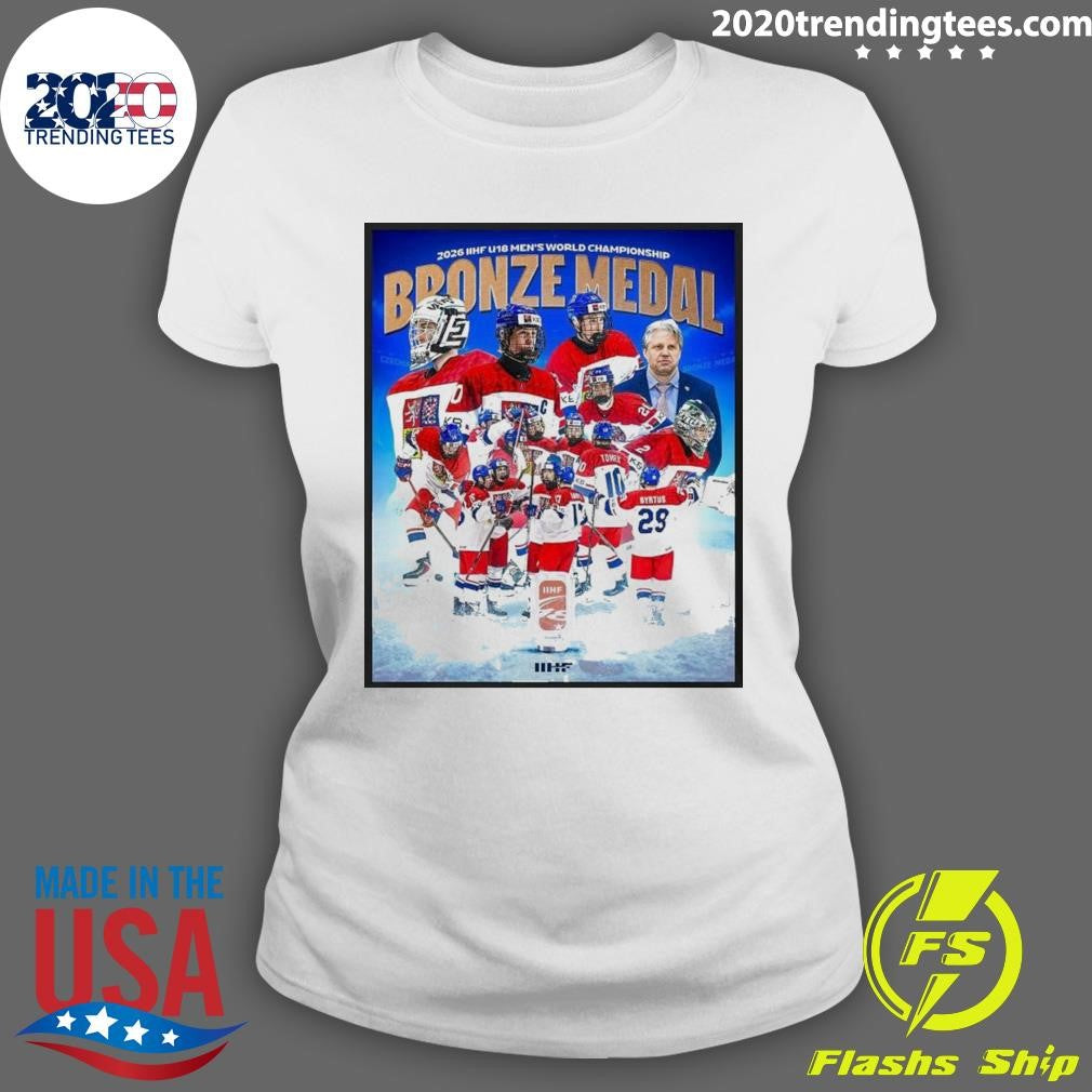 Czechia Hockey 2026 Iihf U18 Mens World Championship Shirt