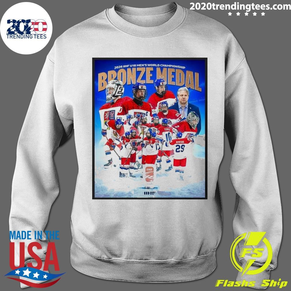Czechia Hockey 2026 Iihf U18 Mens World Championship Shirt