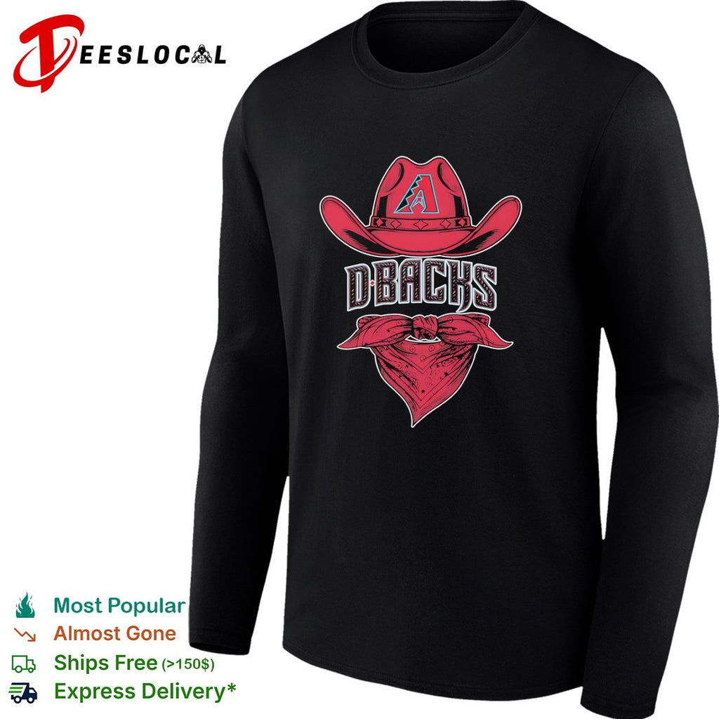 D-Backs Arizona Diamondbacks MLB Cowboy Hat and Bandana Baseball shirt