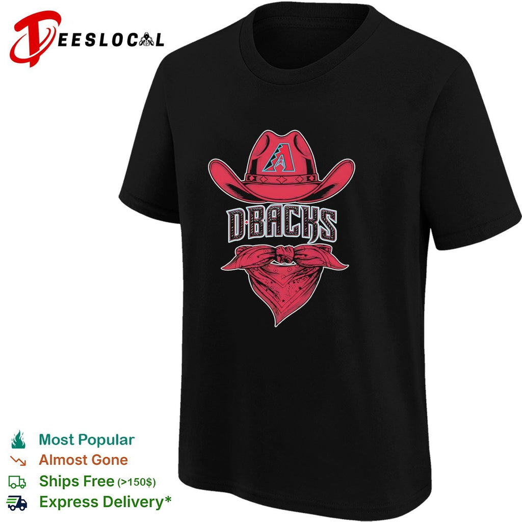 D-Backs Arizona Diamondbacks MLB Cowboy Hat and Bandana Baseball shirt