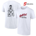 DARE to resist drugs and violence caricature graphic shirt