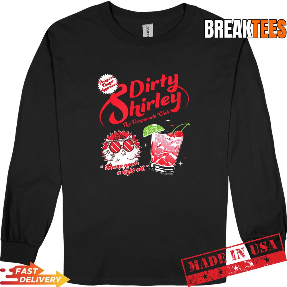 DCC Dirty Shirley Desperado Club Ad with Princess Donut Book Shirt