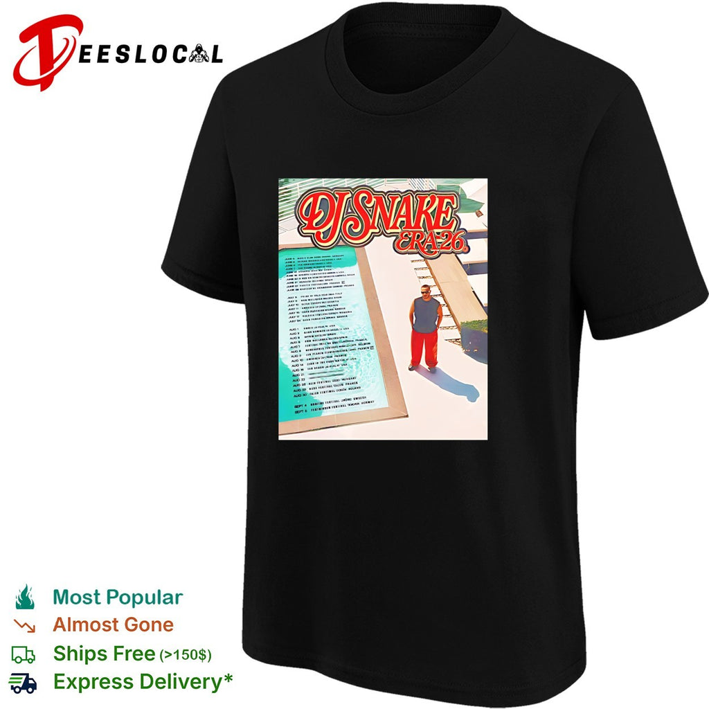 DJ Snake Era 26 Summer Tour 2026 shirt