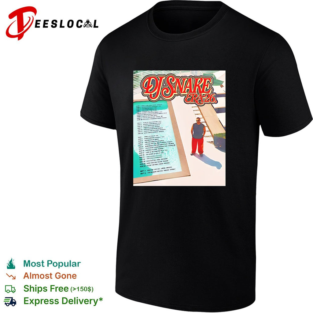 DJ Snake Era 26 Summer Tour 2026 shirt